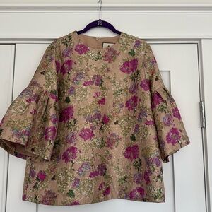 Tuckernuck size M jacquard blouse